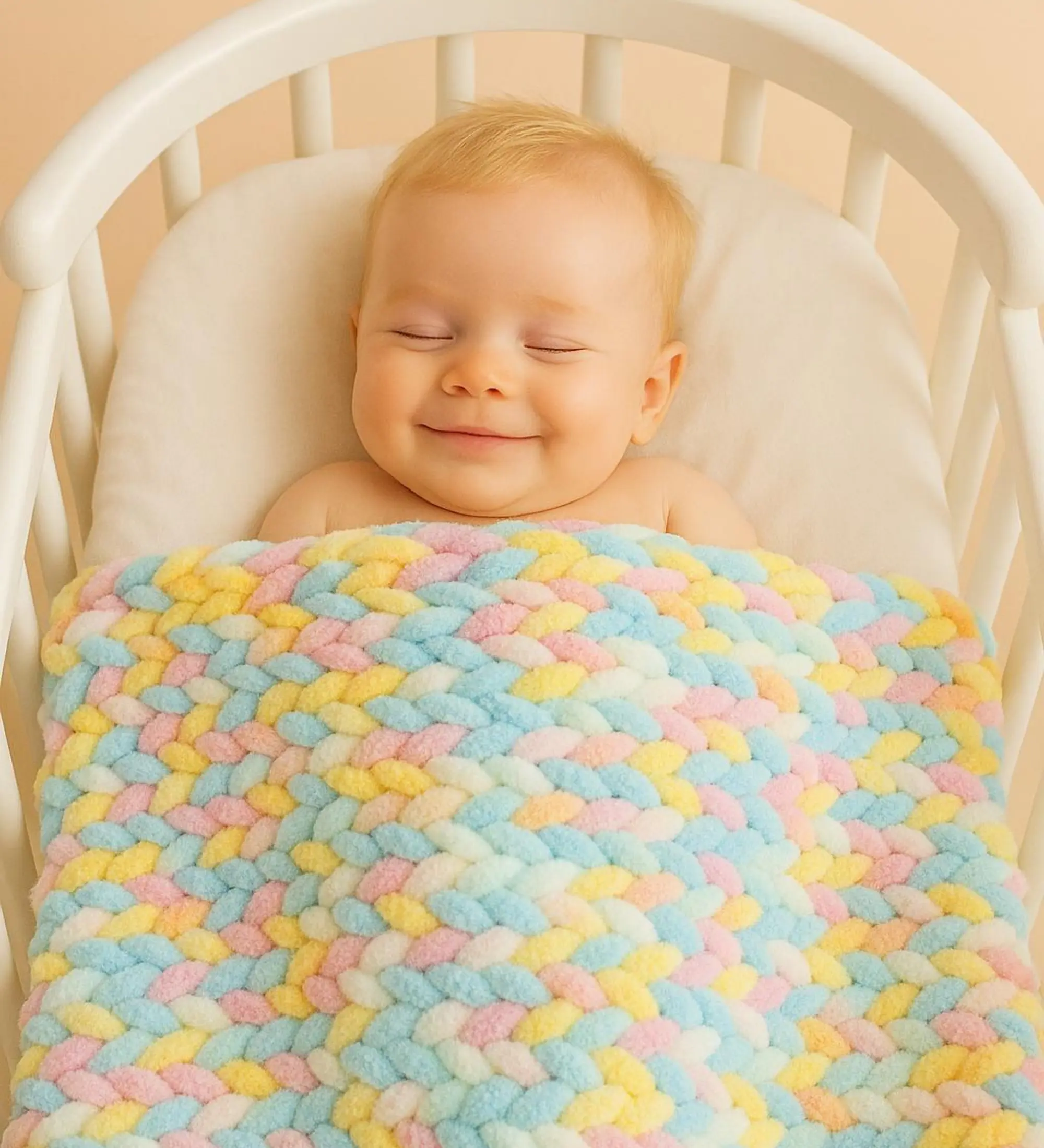 pinna baby örgü battaniye